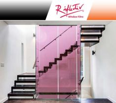 Pellicola adesiva trasparente rosa