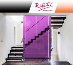 Pellicola colorata trasparente viola