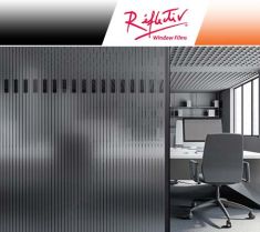 Pellicola strisce verticali smerigliate